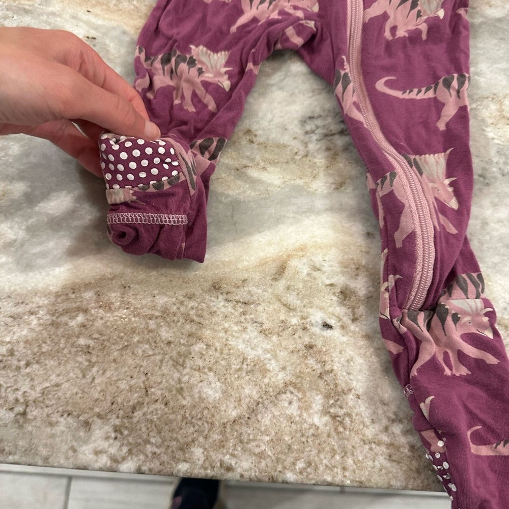 RARE sold out dinosaur kickee feet onesie